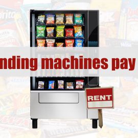 Do vending machines pay rent?