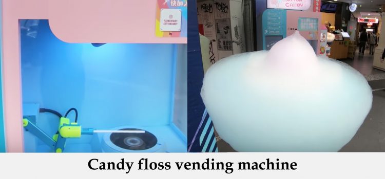 Candy floss vending machine