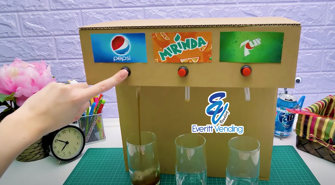 DIY How to Make Popcorn and Pepsi Vending Machine from Cardboard 